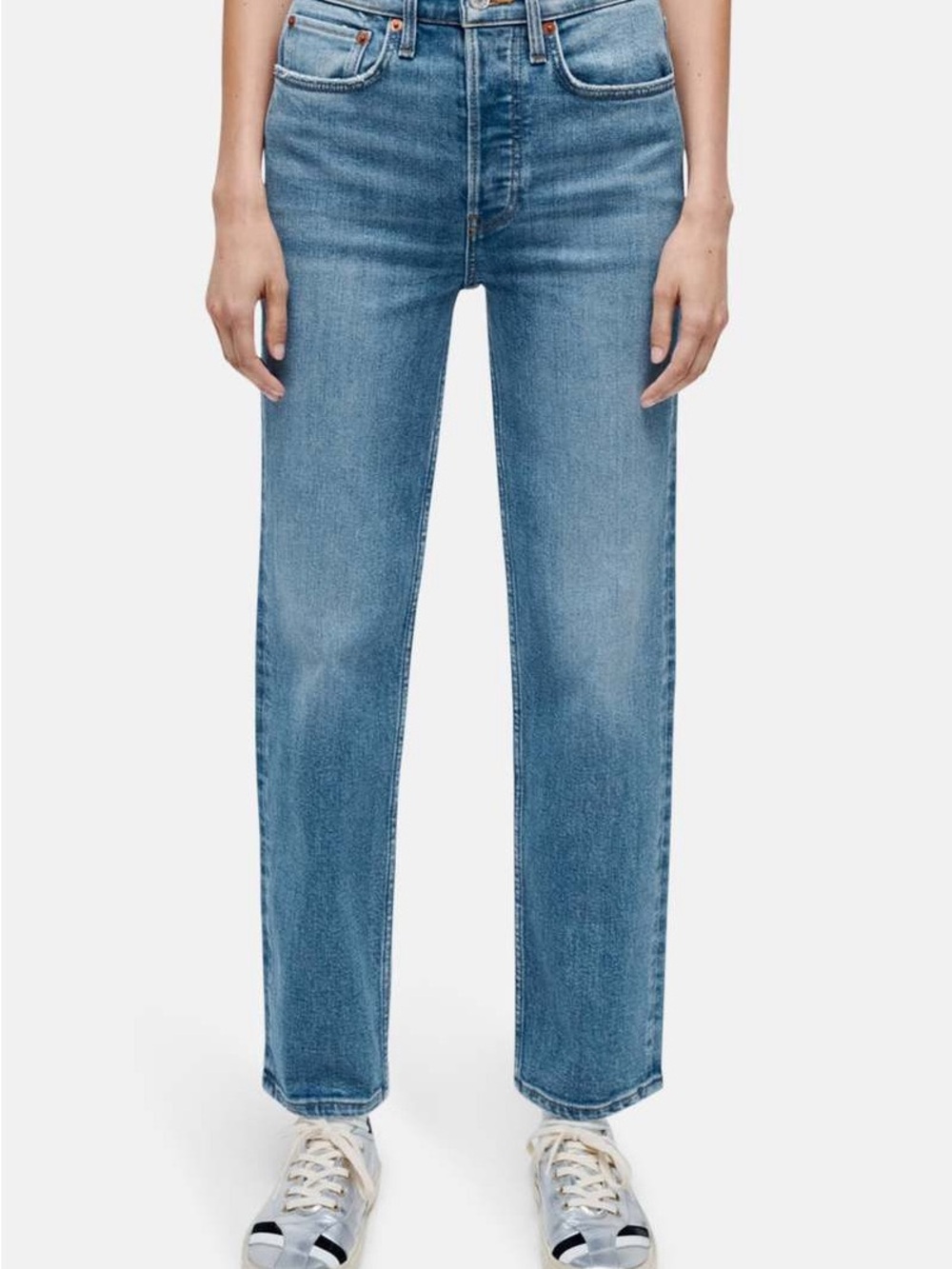 Preowned RE/DONE  70s Stove Pipe 5 Button Straight-Leg Women’s Jeans Size 27